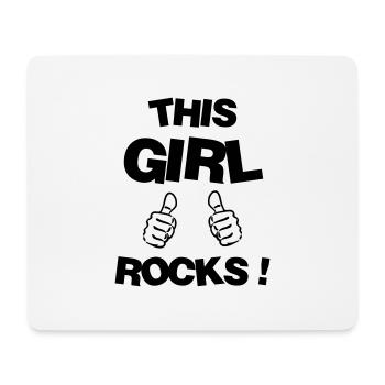 Woman Frau Femme Girl Fille Mädchen Wife - Mouse Pad (horizontal) - white - Front