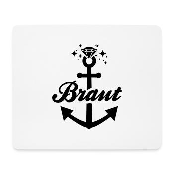 Braut T-Shirt - Junggesellinnenabschieds T-Shirts - Mousepad (Querformat) - Weiß - Vorne