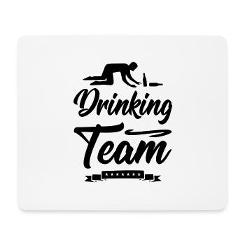 drinking team design - Mousepad (Querformat) - Weiß - Vorne