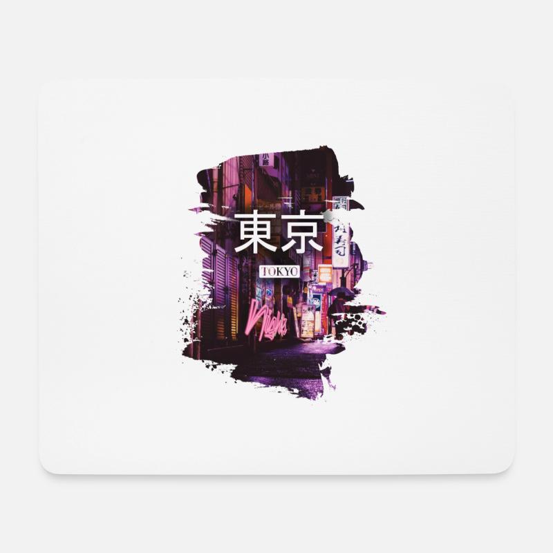 TOKYO - Mousepad (Querformat) - Weiß