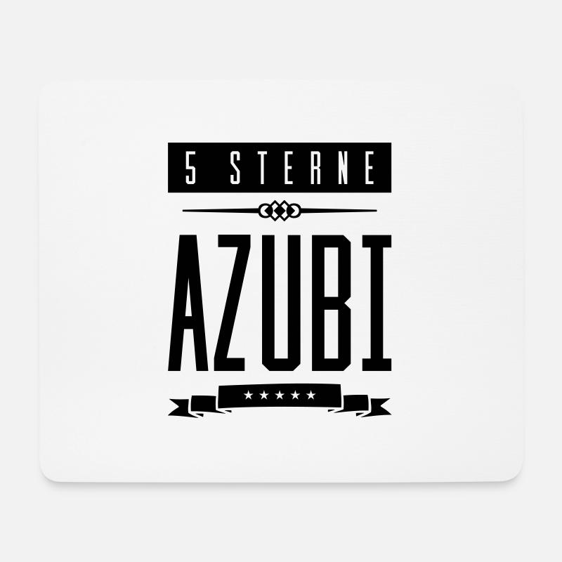5 sterne azubi - Mousepad (Querformat) - Weiß