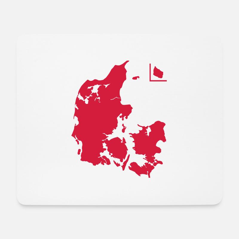 Dänemark, Danmark - Mousepad (Querformat) - Weiß