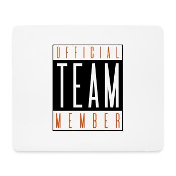 team member official - Mousepad (Querformat) - Weiß - Vorne