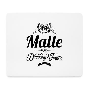 malle drinking team - Mousepad (Querformat) - Weiß - Vorne