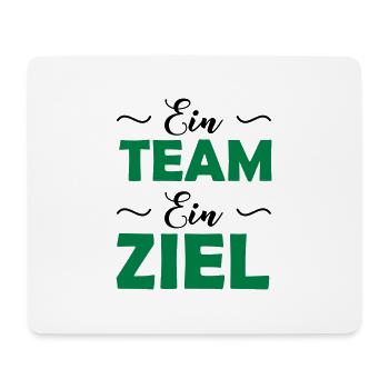 ein_team_ein_ziel_2 - Mousepad (Querformat) - Weiß - Vorne