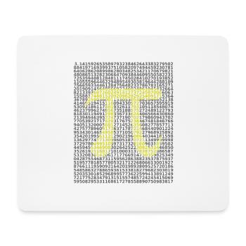 Mathematical circle number pi - Mouse Pad (horizontal) - white - Front