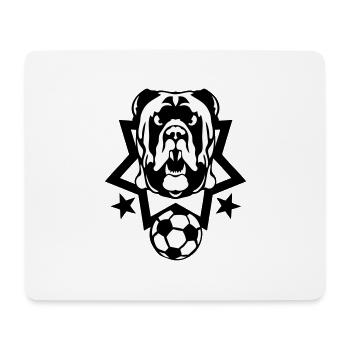 football logo dog guardian sport ball club - Mouse Pad (horizontal) - white - Front