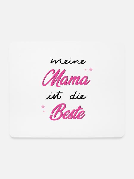 Meine Mama ist die Beste - Mousepad (Querformat) - Weiß