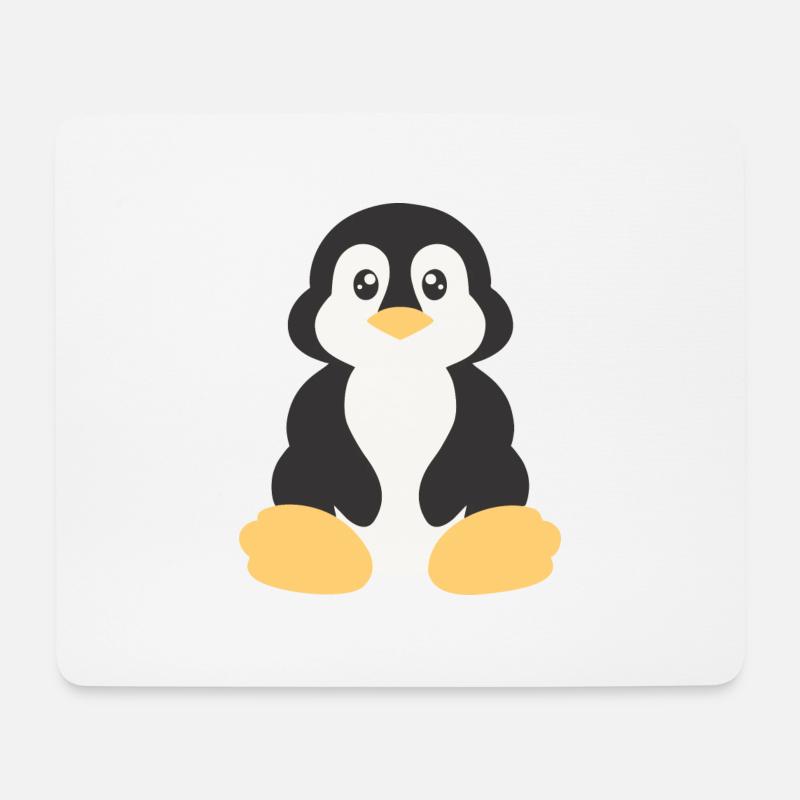 penguin - Mouse Pad (horizontal) - white