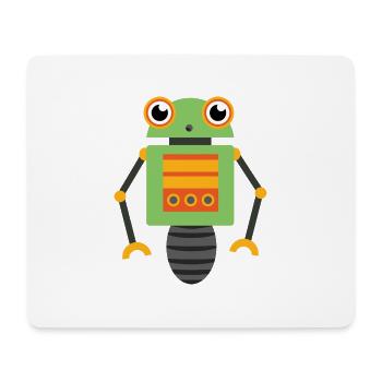 robot - Mouse Pad (horizontal) - white - Front