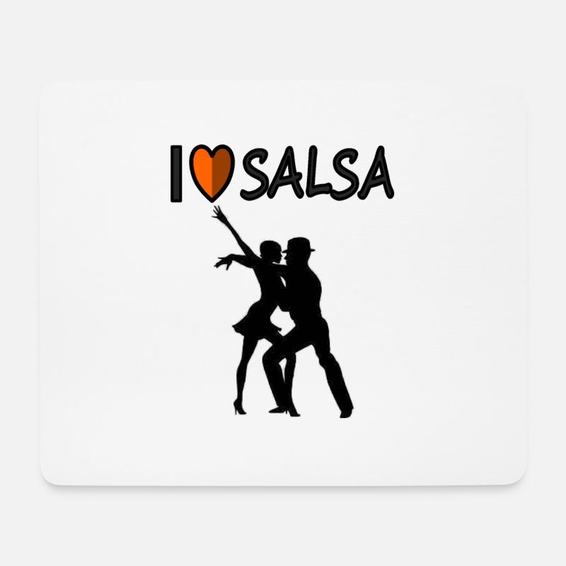Salsa tanzen Tänzer Geschenk Geschenkidee Tanzkurs - Mousepad (Querformat) - Weiß