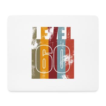 Millésime anniversaire niveau 60 - Tapis de souris (format paysage) - blanc - Devant