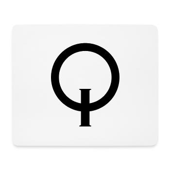 Optimiste, symbole, opti, voile, voilier, bateau - Tapis de souris (format paysage) - blanc - Devant