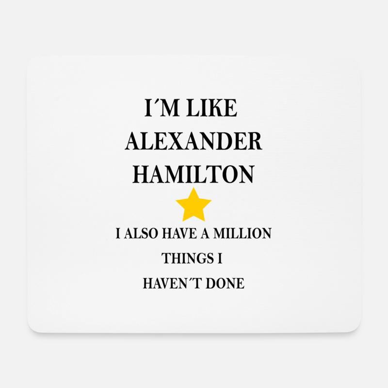Hamilton - Mousepad (Querformat) - Weiß