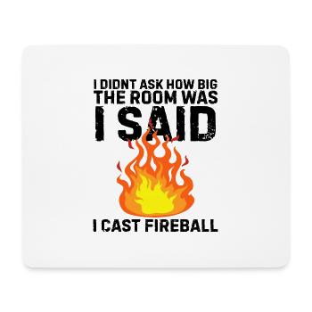 Fireball Board Game Nerd Geek Gift - Mouse Pad (horizontal) - white - Front