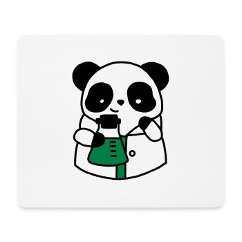 Panda chemical scientist technical biologist - Mouse Pad (horizontal) - white - Front
