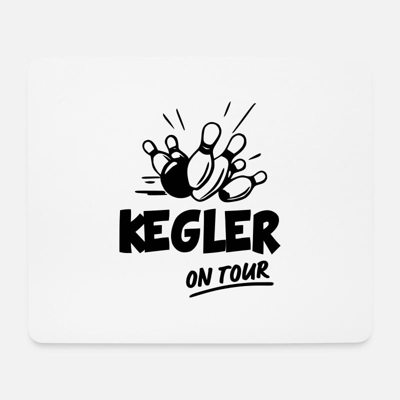 Kegeln Bowling Sport - Mousepad (Querformat) - Weiß