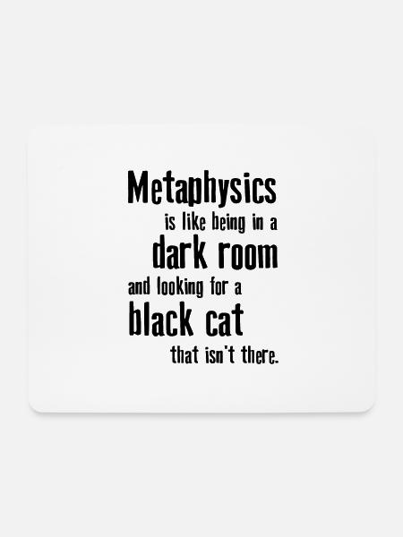 Metaphysik Phrasen Philosophie - Mousepad (Querformat) - Weiß
