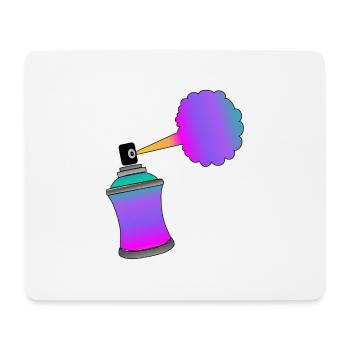 Spraydose Graffiti - Mousepad (Querformat) - Weiß - Vorne