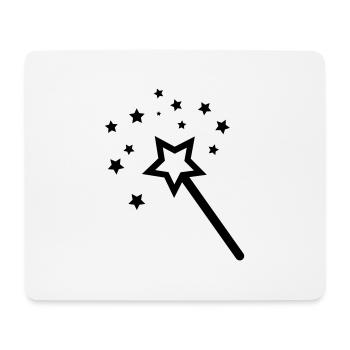 zauberstab - Mousepad (Querformat) - Weiß - Vorne