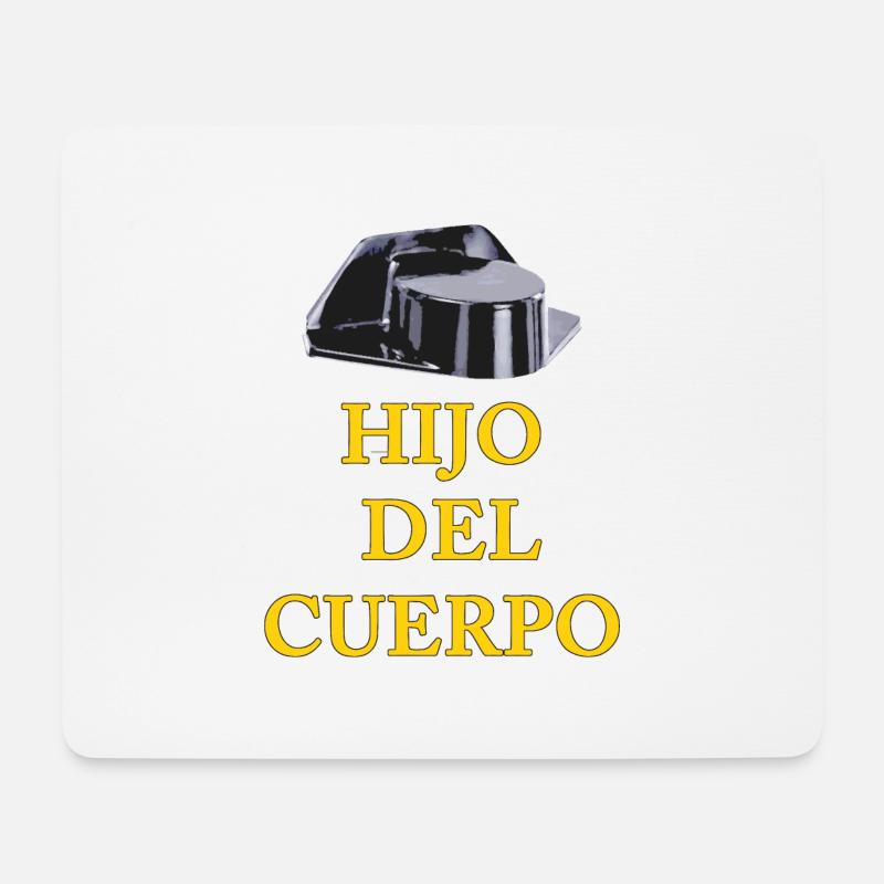 HIJO DEL CUERPO - Mousepad (Querformat) - Weiß