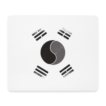Korean South Korea Flag South Korea Flag - Mouse Pad (horizontal) - white - Front
