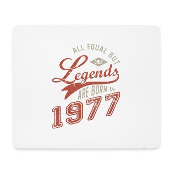 LEGEND ARE BORN IN 1977 Geburtstagsgeschenk 44 Jahre - Mousepad (Querformat) - Weiß - Vorne
