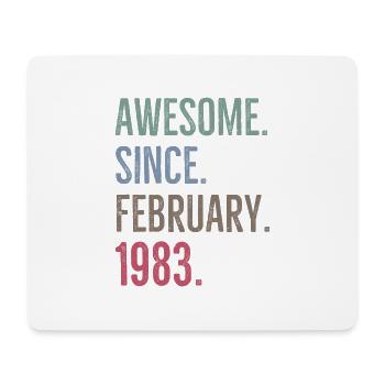 Awesome Since February 1983 - Mouse Pad (horizontal) - white - Front