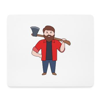 Lumberjack - Mouse Pad (horizontal) - white - Front