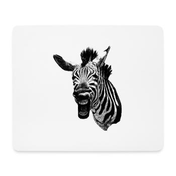 Grumpy Zebra - Mouse Pad (horizontal) - white - Front