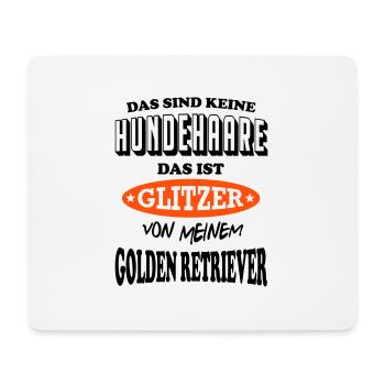 Hund Hundebesitzer Hundehaare Golden Retriever - Mousepad (Querformat) - Weiß - Vorne