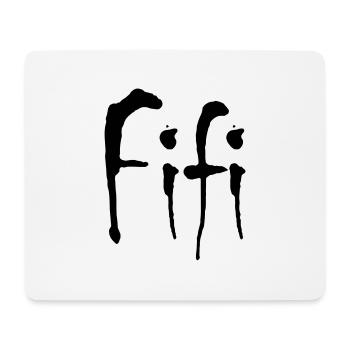 Fifi - Tapis de souris (format paysage) - blanc - Devant
