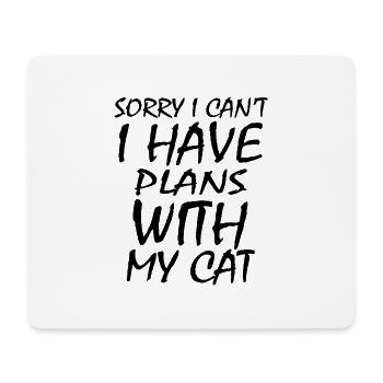 Cat Katze - Mouse Pad (horizontal) - white - Front