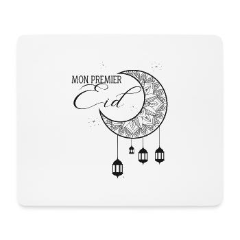 mon premier Eid - Tapis de souris (format paysage) - blanc - Devant