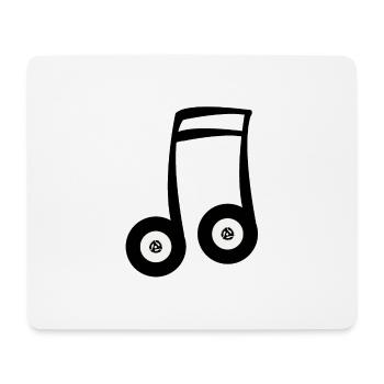 Enregistrements en tant que note de musique - Tapis de souris (format paysage) - blanc - Devant