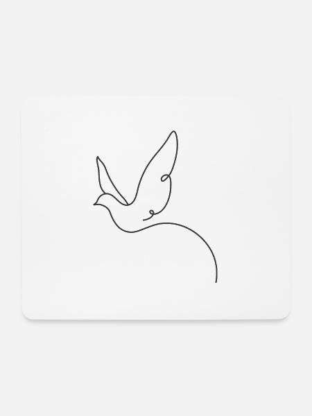 Bird - Mouse Pad (horizontal) - white
