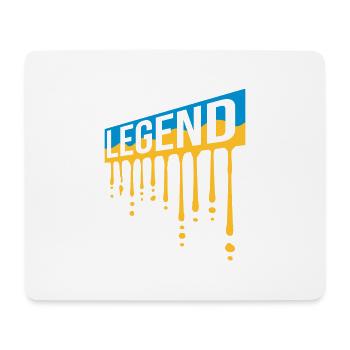 Graffiti de bouclier de légende de la fête des pères - Tapis de souris (format paysage) - blanc - Devant