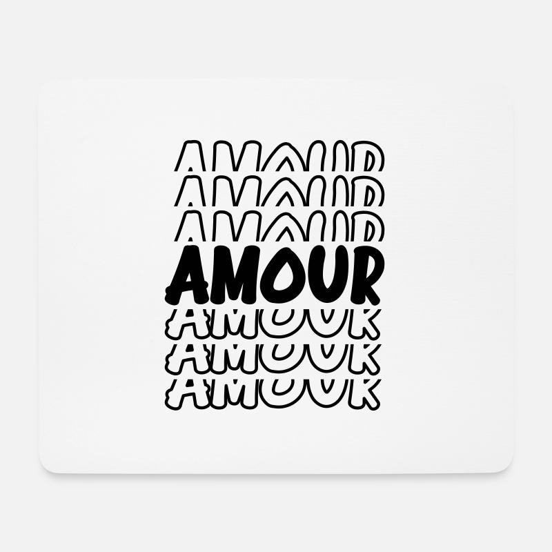 Amour - Mouse Pad (horizontal) - white