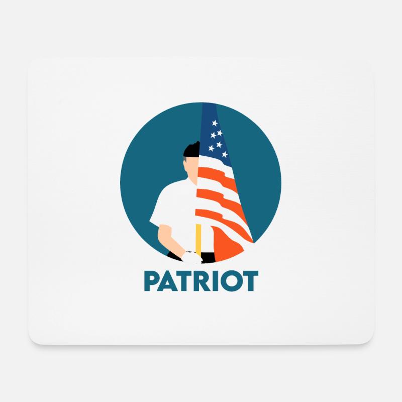 Patriot - Mousepad (Querformat) - Weiß