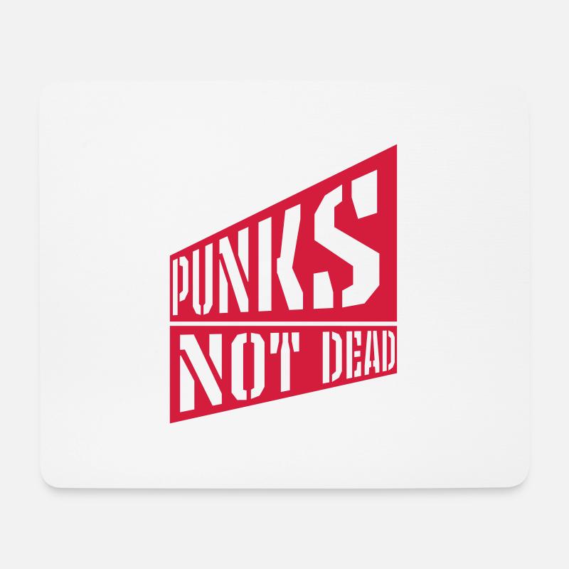punks not dead Zitat - Mousepad (Querformat) - Weiß