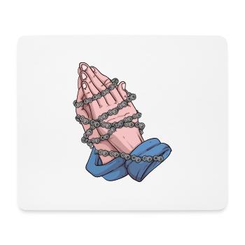 Fahrrad Glaube - Mousepad (Querformat) - Weiß - Vorne