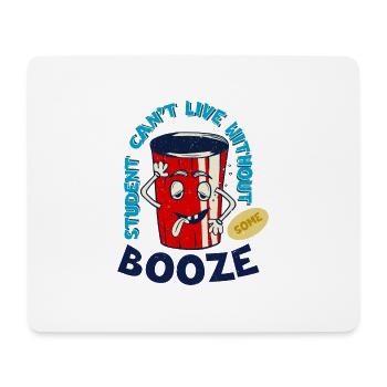 Betrunkener Becher coole shirts at / ch - Mousepad (Querformat) - Weiß - Vorne