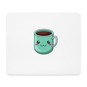 Kaffee macht meinen Tag viel besser - Mousepad (Querformat) - Weiß - Vorne