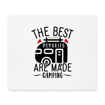 The Best Memories Are Made Camping - Mouse Pad (horizontal) - white - Front