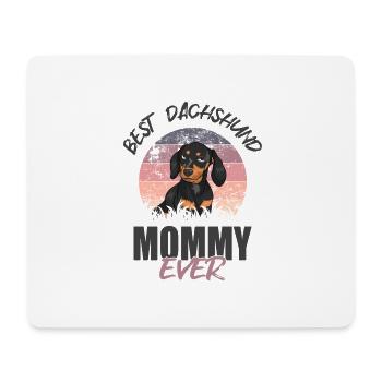 Beste Dackel-Mami - Mousepad (Querformat) - Weiß - Vorne