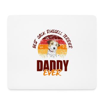 Jack Russell Terrier - Tapis de souris (format paysage) - blanc - Devant