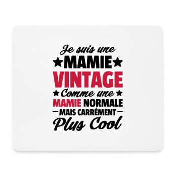 Je suis une mamie vintage / grand-mère vintage - Tapis de souris (format paysage) - blanc - Devant