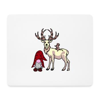 Nikolaus Xmas Weihnachten Fantasy Christmas Kind - Mousepad (Querformat) - Weiß - Vorne