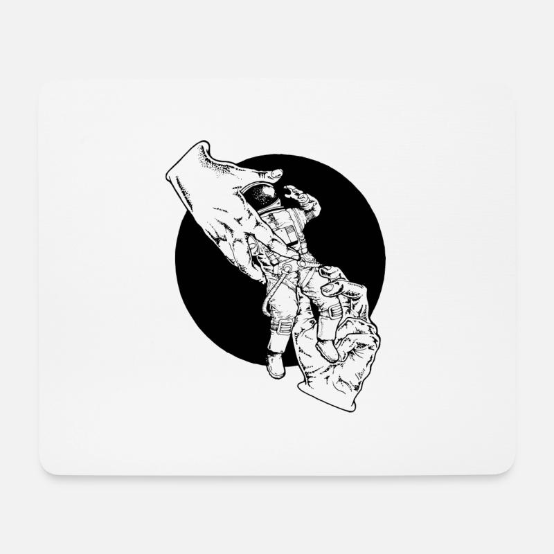 DAS Astronaut Nr 3 Weiss - Mousepad (Querformat) - Weiß