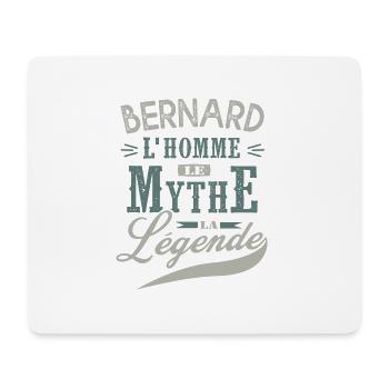 Bernard l homme le mythe la légende humour prénom - Tapis de souris (format paysage) - blanc - Devant